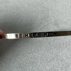 Silver Mantraband Cuff